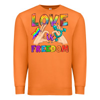Carrot Love Is Freedom Premium Sweatshirt - BundleAndBundleShop