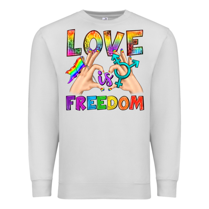 Love Is Freedom Premium Sweatshirt by BundleAndBundleShop | Teevron