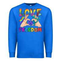 True Royal Love Is Freedom Premium Sweatshirt - BundleAndBundleShop