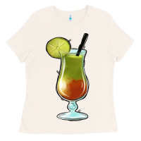Bone Margarita Glass Ladies Tee - Jasminsmagicworld