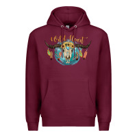 Burgundy Wild Heart Premium Hoodie - JahusDesignShop