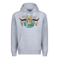 Heather Grey Wild Heart Premium Hoodie - JahusDesignShop