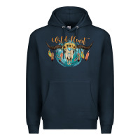 Navy Wild Heart Premium Hoodie - JahusDesignShop