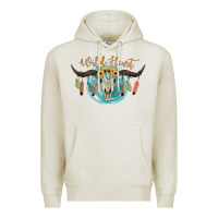 Oatmeal Heather Wild Heart Premium Hoodie - JahusDesignShop