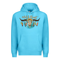 Ocean Blue Wild Heart Premium Hoodie - JahusDesignShop