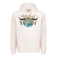 Pale Pink Wild Heart Premium Hoodie - JahusDesignShop
