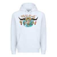 White Wild Heart Premium Hoodie - JahusDesignShop