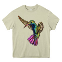 Mossy Flying Ruby Throated Hummingbird Heavy Core Tee - LillyAllenDesigns
