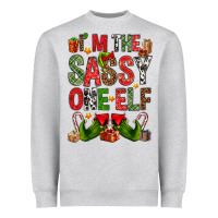 I'm The Sassy On The Elf Heavyweight Sweatshirt | Teevron