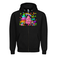 Black pride christmas trees Zipper Hoodie - HowdyJamesFarm