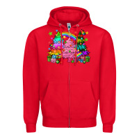 Red pride christmas trees Zipper Hoodie - HowdyJamesFarm