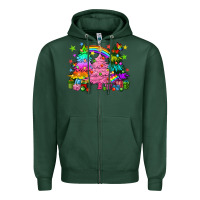 Sports Green pride christmas trees Zipper Hoodie - HowdyJamesFarm
