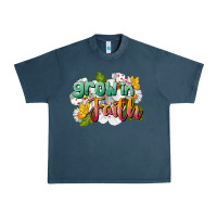 Midnight Navy Grow In Faith Urban Heavy Tee - LillyAllenDesigns