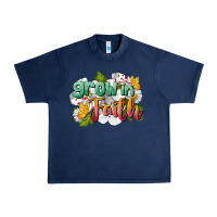 Navy Grow In Faith Urban Heavy Tee - LillyAllenDesigns