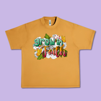 Grow In Faith Urban Heavy Tee Designed By Lillyallendesigns