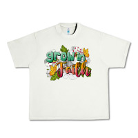 Pistachio Grow In Faith Urban Heavy Tee - LillyAllenDesigns