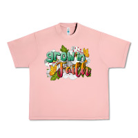 Salmon Grow In Faith Urban Heavy Tee - LillyAllenDesigns