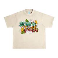Sandshell Grow In Faith Urban Heavy Tee - LillyAllenDesigns