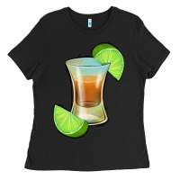 Black Tequila Shot Ladies Tee - Jasminsmagicworld