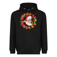 Black santa claus with sunflower christmas bbs Heavyweight Hoodie - BundleAndBundleShop