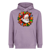 Lavender santa claus with sunflower christmas bbs Heavyweight Hoodie - BundleAndBundleShop