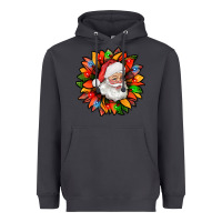 Smoke santa claus with sunflower christmas bbs Heavyweight Hoodie - BundleAndBundleShop