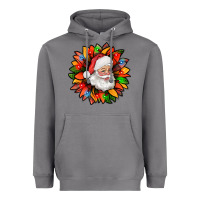 Storm santa claus with sunflower christmas bbs Heavyweight Hoodie - BundleAndBundleShop