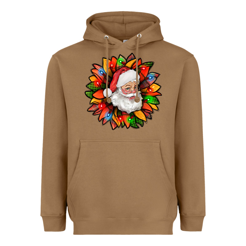 Santa Claus With Sunflower Christmas Bbs Heavyweight Hoodie by BundleAndBundleShop | Teevron