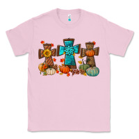 Bubblegum Pink fall tree cross Classic Tee - BundleAndBundleShop