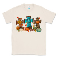 Natural fall tree cross Classic Tee - BundleAndBundleShop
