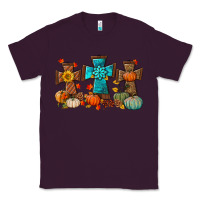 Plum fall tree cross Classic Tee - BundleAndBundleShop