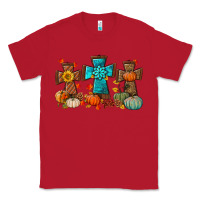 Red fall tree cross Classic Tee - BundleAndBundleShop