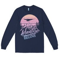 Navy The Adventure Begins Long Sleeve Tee - Bettercallsaul