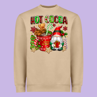Hot Cocoa Heavyweight Sweatshirt Designed By Texasbilliewilder