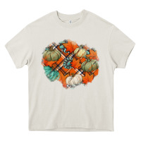 Fall Autumn Patches Heavy Core Tee | Teevron
