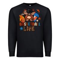 Black basketball life messy bun Premium Sweatshirt - FaDigitalArtStudio