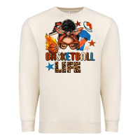 Sandshell basketball life messy bun Premium Sweatshirt - FaDigitalArtStudio