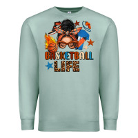 Seafoam basketball life messy bun Premium Sweatshirt - FaDigitalArtStudio