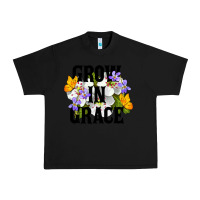 Black Grow In Grace Urban Heavy Tee - LillyAllenDesigns
