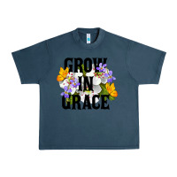 Midnight Navy Grow In Grace Urban Heavy Tee - LillyAllenDesigns