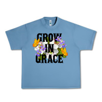 Pebble Blue Grow In Grace Urban Heavy Tee - LillyAllenDesigns