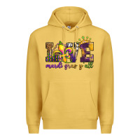 Antique Gold love. ardi gras y'all Premium Hoodie - OliviaCreatesArt