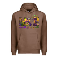 Chestnut love. ardi gras y'all Premium Hoodie - OliviaCreatesArt