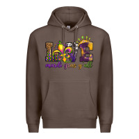 Coffee love. ardi gras y'all Premium Hoodie - OliviaCreatesArt