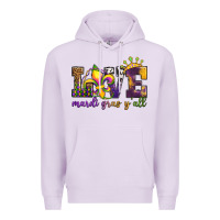 Lilac love. ardi gras y'all Premium Hoodie - OliviaCreatesArt