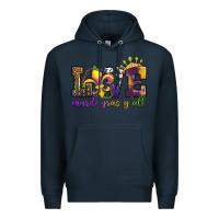 Navy love. ardi gras y'all Premium Hoodie - OliviaCreatesArt