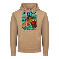Vintage Coffee just a girl who loves horseshoe Vintage Hoodie - RanaPortraitStore