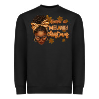 Black Have a melanin Christmas afro woman Heavyweight Sweatshirt - texasbilliewilder