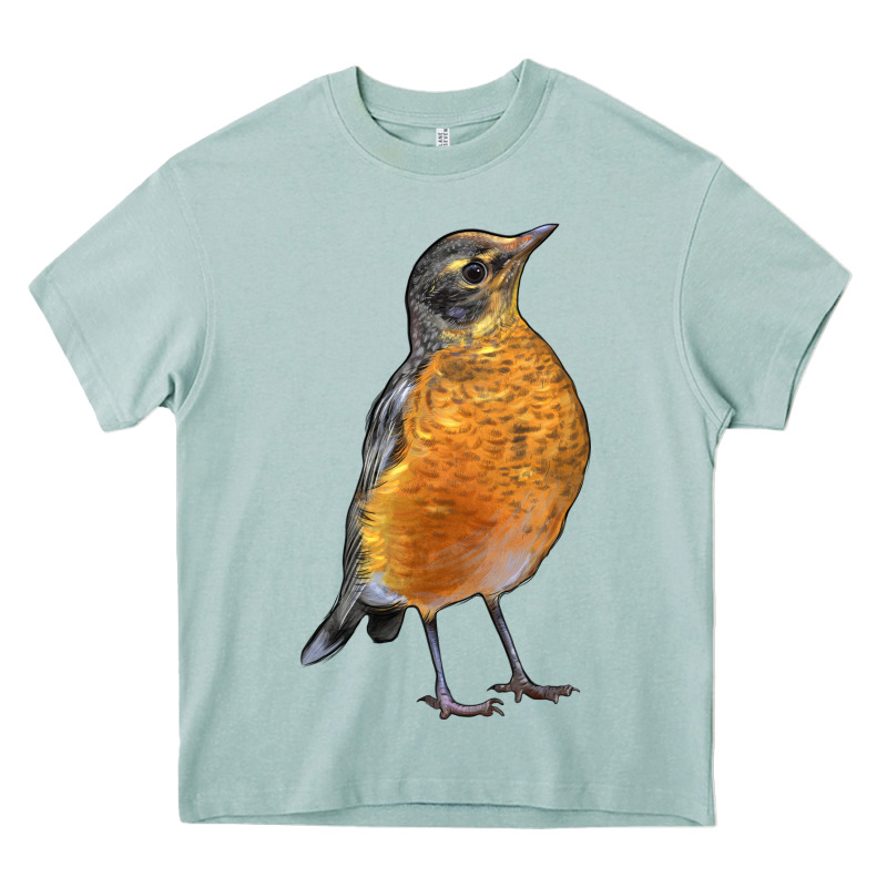 American Robin Bird Heavy Core Tee by LillyAllenDesigns | Teevron