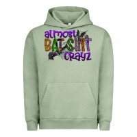 Pigment Oil Green almost bat shit crayz Urban Hoodie - SublimationCraftShop